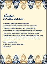 Moroccan Romantic Letterpress Direction Design Small