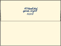 Moroccan Romantic Letterpress Envelope Design Small