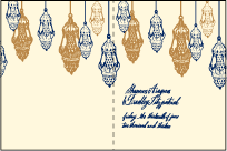 Moroccan Romantic Letterpress Program Design Small