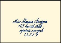 Moroccan Romantic Letterpress Reply Envelope Design Small