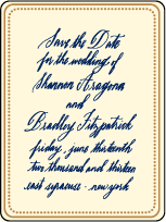 Moroccan Romantic Letterpress Save The Date Design Small