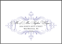 Nantucket Letterpress Reply Envelope Design Small