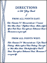 Nautical Classic Letterpress Direction Design Small