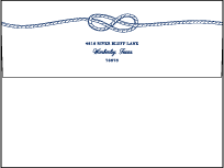 Nautical Classic Letterpress Envelope Design Small