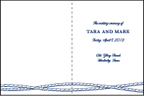 Nautical Classic Letterpress Program Design Small