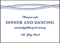 Nautical Classic Letterpress Reception Design Small