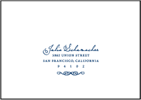 Nautilus Letterpress Reply Envelope Design Small