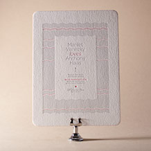 Neo Luna Letterpress Invitation Design Small