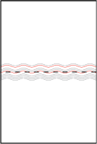 Neo Luna Letterpress Placecard Fold Design Small