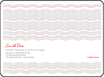 Neo Luna Letterpress Save The Date Design Small