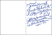 New Calligraphy Letterpress Program Design Small