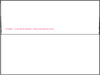 New Horizon Letterpress Envelope Design Small