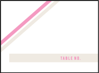 New Horizon Letterpress Placecard Flat Design Small