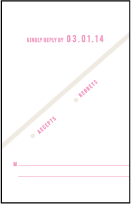 New Horizon Letterpress Reply Postcard Front Design Small