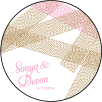 New Washi Letterpress Coaster Design Small