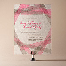 New Washi Letterpress Invitation Design Small