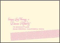 New Washi Letterpress Reply Envelope Design Small