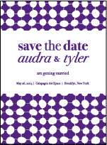 Nola Dots Letterpress Save The Date Design Small