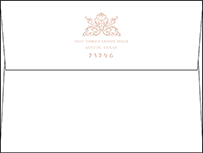 Nouveau Letterpress Envelope Design Small