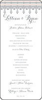 Nouveau Letterpress Program Tea Design Small
