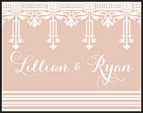 Nouveau Letterpress Stamp Design Small