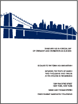 NYC Modern Letterpress Bar Mitzvah Design Small