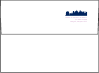 NYC Modern Letterpress Envelope Design Small