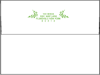 Organic Letterpress Envelope Design Small