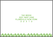 Organic Letterpress Reply Envelope Design Small