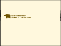 Overlook Letterpress Envelope Design Small