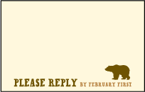 Overlook Letterpress Reply Postcard Front Design Small