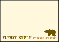 Overlook Letterpress Reply Design Small