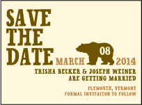 Overlook Letterpress Save The Date Design Small