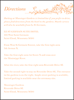 Palace Garden Letterpress Direction Design Small