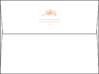 Palace Garden Letterpress Envelope Design Small