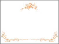 Palace Garden Letterpress Placecard Flat Design Small