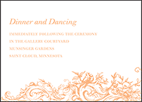 Palace Garden Letterpress Reception Design Small