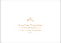 Palace Garden Letterpress Reply Envelope Design Small