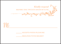 Palace Garden Letterpress Reply Design Small