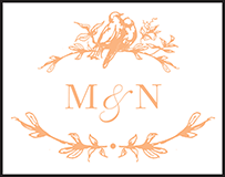 Palace Garden Letterpress Stamp Design Small