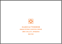 Palmas Letterpress Reply Envelope Design Small