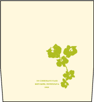Paradise Letterpress Envelope Design Small