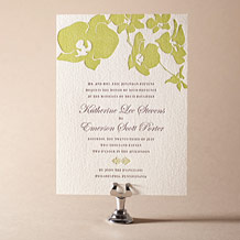 Paradise Letterpress Invitation Design Small