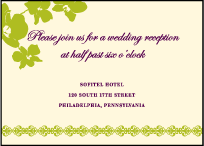 Paradise Letterpress Reception Design Small