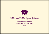 Paradise Letterpress Reply Envelope Design Small