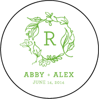 Pastoral Letterpress Coaster Design Small