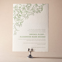 Pastoral Letterpress Invitation Design Small