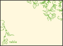 Pastoral Letterpress Placecard Flat Design Small