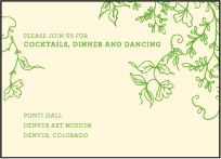 Pastoral Letterpress Reception Design Small
