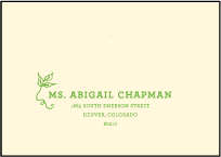 Pastoral Letterpress Reply Envelope Design Small